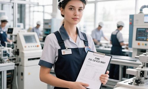 На нашем производстве внедрена СМК по ИСО 9001